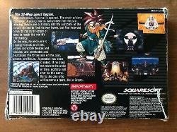 Chrono Trigger (Super Nintendo SNES) Complete CIB with Posters + Ads