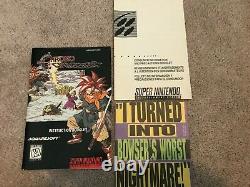 Chrono Trigger (Super Nintendo SNES) Complete CIB with Posters + Ads COLLECTOR