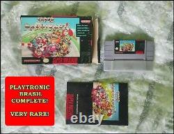 Complete Playtronic Brasil Super Nintendo Super Mario Kart Snes Very Rare