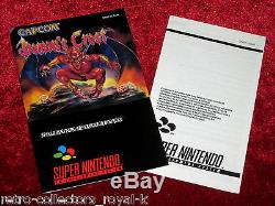 Complete & RARE PAL Version Super Nintendo SNES Game DEMON'S CREST English
