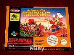 Complete Super Nintendo SNES Game AN AMERICAN TAIL FIEVEL GOES WEST PAL