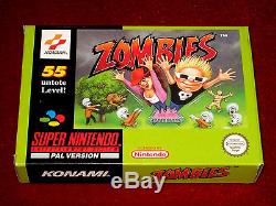 Complete Super Nintendo SNES Game ZOMBIES ATE MY NEIGHBOURS PAL Neighbors