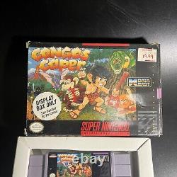 Congo's Caper ORIGINAL / AUTHENTIC Super Nintendo SNES With Box Tested