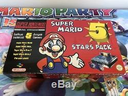 Consola Super Nintendo Snes 1chip Versión Pal España 5 Stars Pack 100% Original