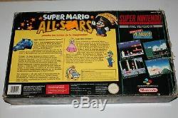 Consola Super Nintendo Snes Super Mario All Stars Pack En Caja Buen Estado
