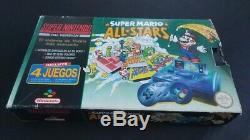 Consola Super Nintendo Snes Super Mario All Stars Pack En Caja + Juegos Extras