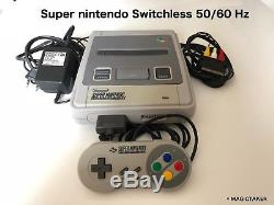 Console Super Nintendo FRA SNES SuperCIC switchless 50/60hz PAL/NTSC