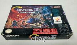 Contra III The Alien Wars Super Nintendo SNES Complete Good Fast Shipping