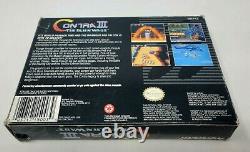 Contra III The Alien Wars Super Nintendo SNES Complete Good Fast Shipping
