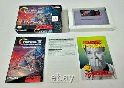 Contra III The Alien Wars Super Nintendo SNES Complete Good Fast Shipping