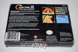 Contra III The Alien Wars Super Nintendo SNES Video Game Complete in Box