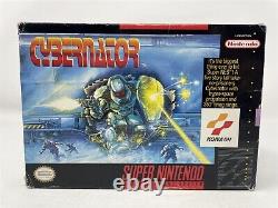 Cybernator (Snes, 1993) Super Nintendo Game Cartridge with Box NO MANUAL