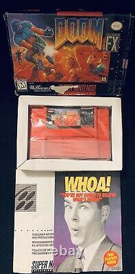 DOOM Red Edition For SNES Super Nintendo Tested With Box