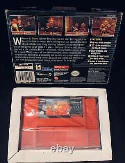 DOOM Red Edition For SNES Super Nintendo Tested With Box