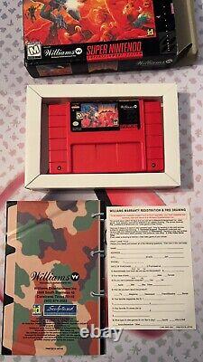 DOOM (SNES Super Nintendo 1995) Complete in Box CIB with Reg Card Great Condition