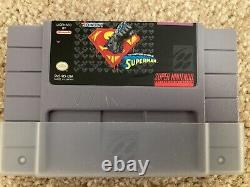 Death and Return of Superman (Super Nintendo SNES) Complete CIB with Poster + Ad