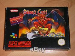 Demon's Crest EUR SNES Super NES Nintendo PAL CIB OVP VGC RAR