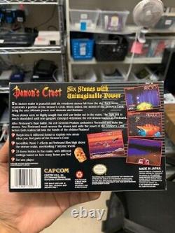 Demon's Crest (Super Nintendo Entertainment System, SNES) Complete CIB NR MINT