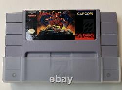 Demon's Crest (Super Nintendo SNES) Authentic Tested W Dust Cover Works