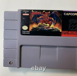 Demon's Crest (Super Nintendo SNES) Authentic Tested W Dust Cover Works