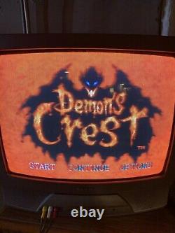 Demon's Crest (Super Nintendo SNES) Authentic Tested W Dust Cover Works