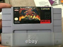 Demon's Crest (Super Nintendo SNES) Complete CIB COLLECTOR