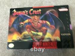 Demon's Crest (Super Nintendo SNES) Complete CIB COLLECTOR