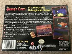 Demon's Crest (Super Nintendo SNES) Complete CIB COLLECTOR