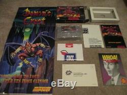 Demon's Crest (Super Nintendo SNES) Complete CIB with Poster Collector