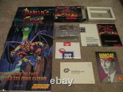 Demon's Crest (Super Nintendo SNES) Complete CIB with Poster Collector