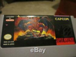 Demon's Crest (Super Nintendo SNES) Complete CIB with Poster Collector