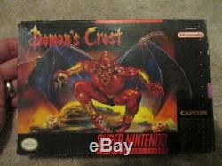 Demon's Crest (Super Nintendo SNES) Complete CIB with Poster Collector