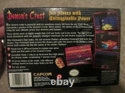 Demon's Crest (Super Nintendo SNES) Complete CIB with Poster Collector