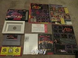 Demon's Crest (Super Nintendo SNES) Complete CIB with Poster NICE