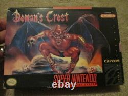Demon's Crest (Super Nintendo SNES) Complete CIB with Poster NICE