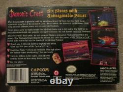 Demon's Crest (Super Nintendo SNES) Complete CIB with Poster NICE