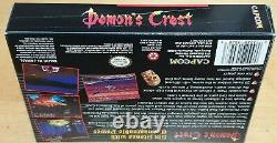 Demon's Crest for Super Nintendo SNES NTSC Complete & Near Mint Condition Capcom