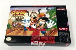 Disney's Goof Troop Super Nintendo SNES Complete CIB Goofy Game Manual & Inserts