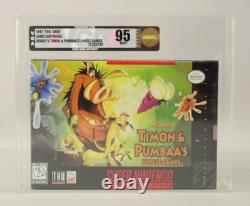 Disney's Timon & Pumbaa's Jungle Games Super Nintendo SNES VGA Gold 95 MINT