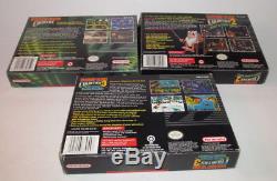 Donkey Kong Country 1 2 3 CIB COMPLETE Super Nintendo Snes Great Shape WOW