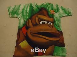 Donkey Kong Country 1 Super Nintendo SNES Promotional T-Shirt Promo Shirt RARE