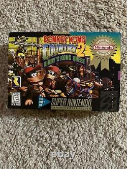 Donkey Kong Country 2 CIB Complete Authentic Super Nintendo SNES Game NEW