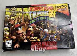 Donkey Kong Country 2 CIB Complete Authentic Super Nintendo SNES Game Working