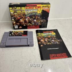 Donkey Kong Country 2 CIB Complete Authentic Super Nintendo SNES Game Working