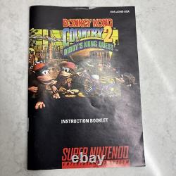 Donkey Kong Country 2 CIB Complete Authentic Super Nintendo SNES Game Working