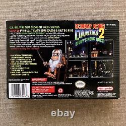 Donkey Kong Country 2 Diddy's Kong Quest (Super Nintendo, SNES) CIB Complete