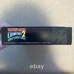 Donkey Kong Country 2 Diddy's Kong Quest (Super Nintendo, SNES) CIB Complete