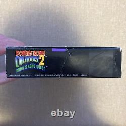 Donkey Kong Country 2 Diddy's Kong Quest (Super Nintendo, SNES) CIB Complete
