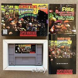 Donkey Kong Country 2 Diddy's Kong Quest (Super Nintendo, SNES) CIB Complete