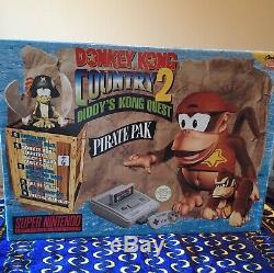 Donkey Kong Country 2 Pirate Pack Big Box PAL SNES Super Nintendo Console Games